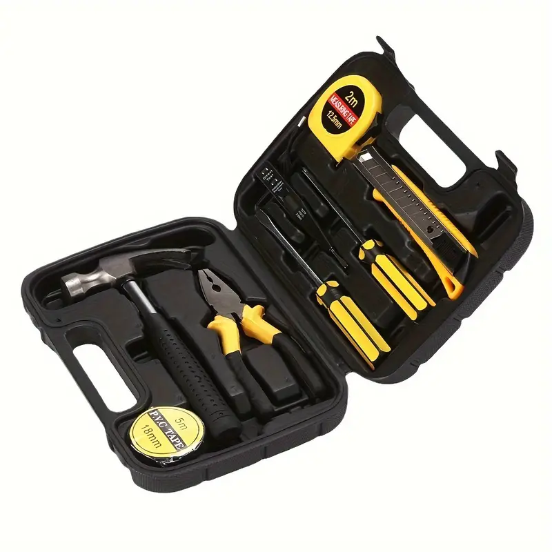 1Set Household Hardware Tool Combination Set Mini Portable Multi-Purpose Tool Box Pliers Screwdriver Multi-Purpose Combination