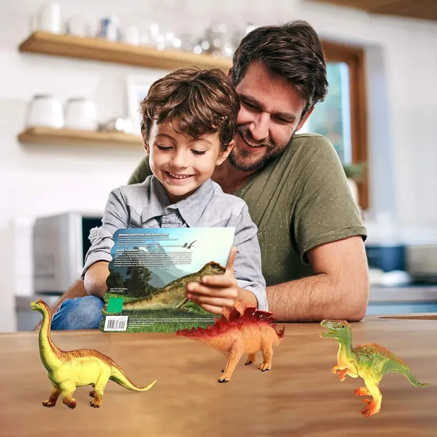 Toys | Animal toys | (6 Pcs ) Dinosaur animals toys for kids | Non toxic ,BPA free ,Durable ,High quality | Improve Educational skill 