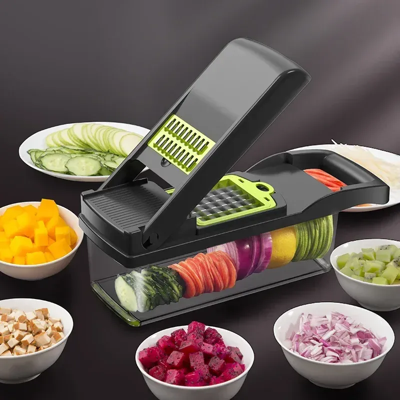  Multifunctional Vegetable Chopper Handle Food Grate Food Chopper Vegetable Slicer Dicer Cut Kitchen Items cocina