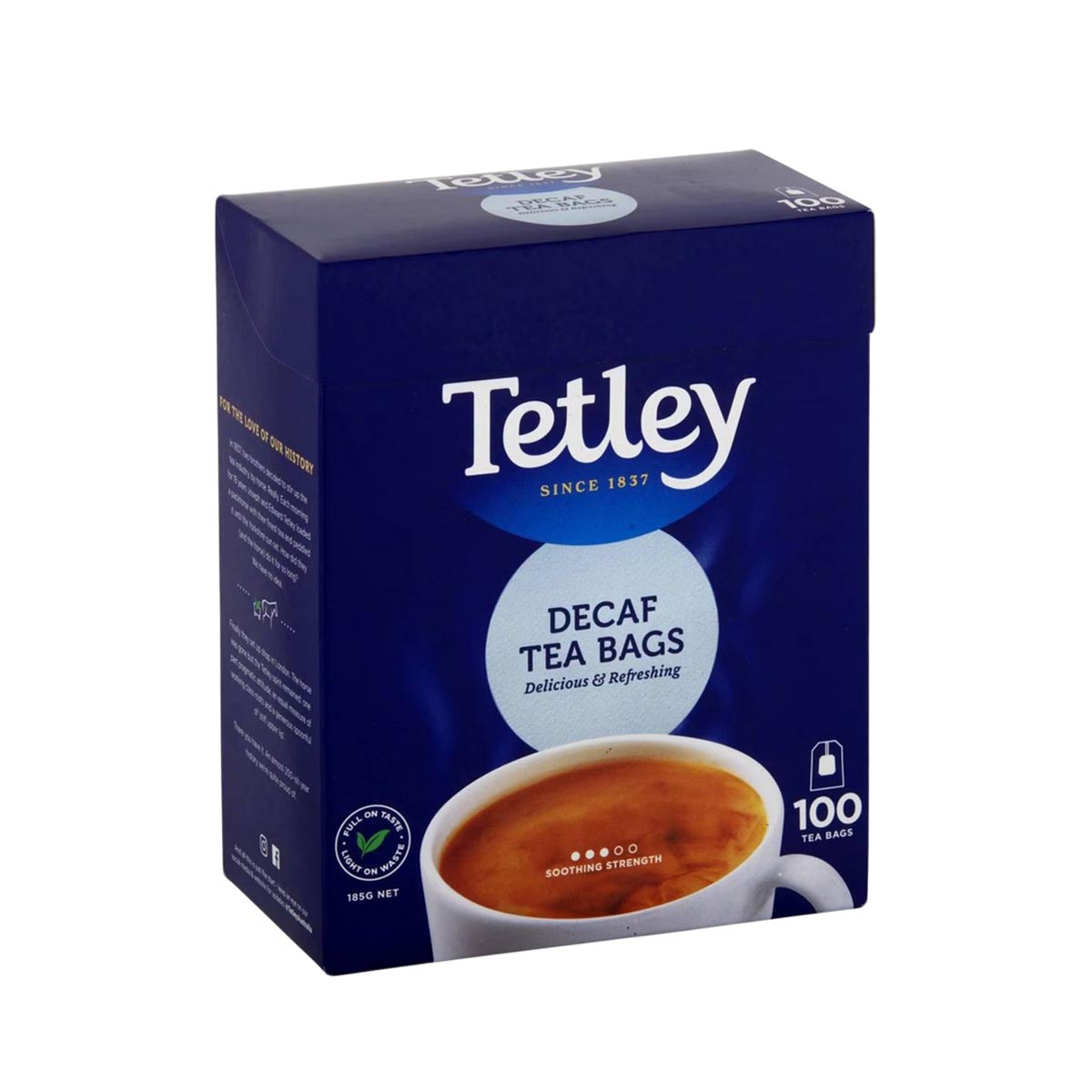 Tetley Decaf Tea Bags 100 pack / Decaf Tea Bags Box of 100