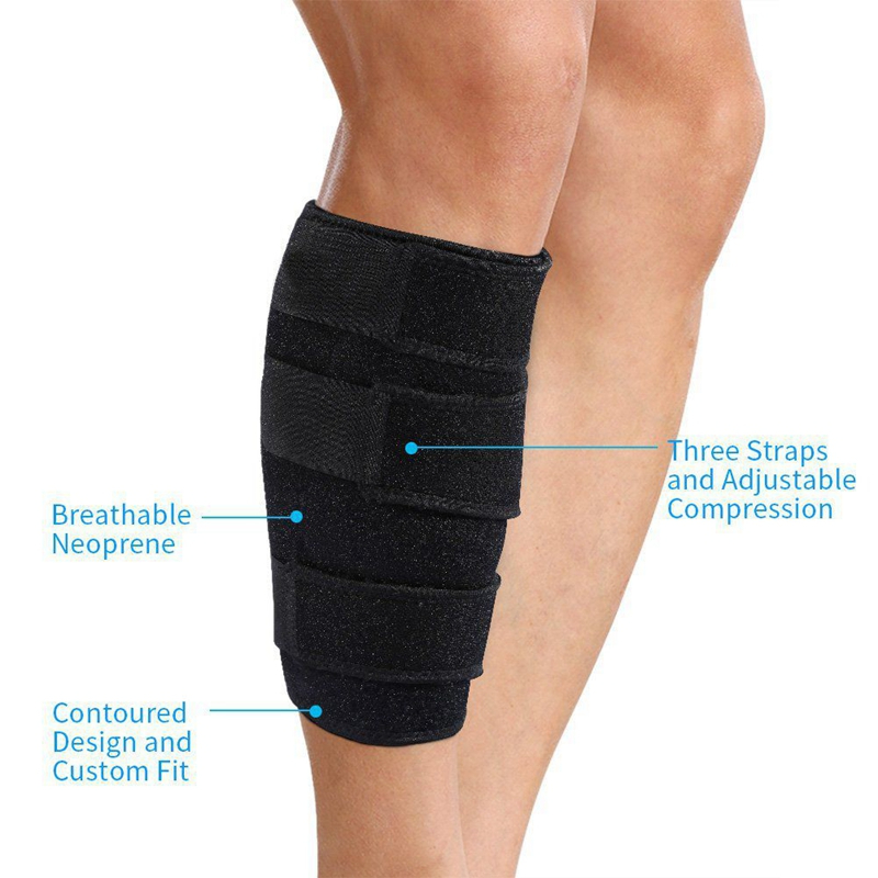 fasdaga 2X WooTShu Calf Brace Adjustable Shin Splint Support Sleeve Leg Compression Wrap