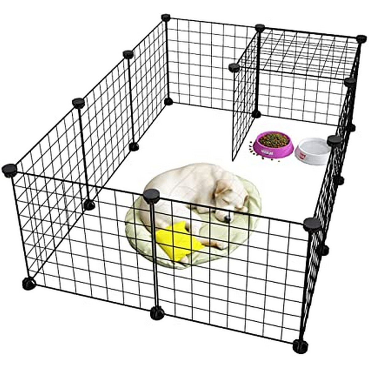 Foldable Pet Playpen Iron Fence Small Puppy Kennel House Exercise Training Puppy Kitten Space Dogs Supplies