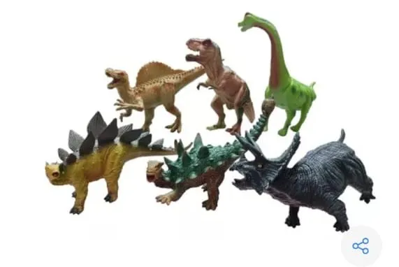 Toys | Animal toys | (6 Pcs ) Dinosaur animals toys for kids | Non toxic ,BPA free ,Durable ,High quality | Improve Educational skill 