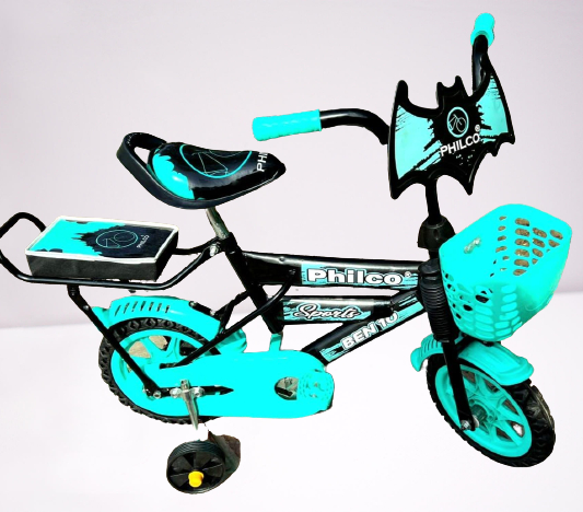 Kids Bicycle With Front Basket & Supporting Tire