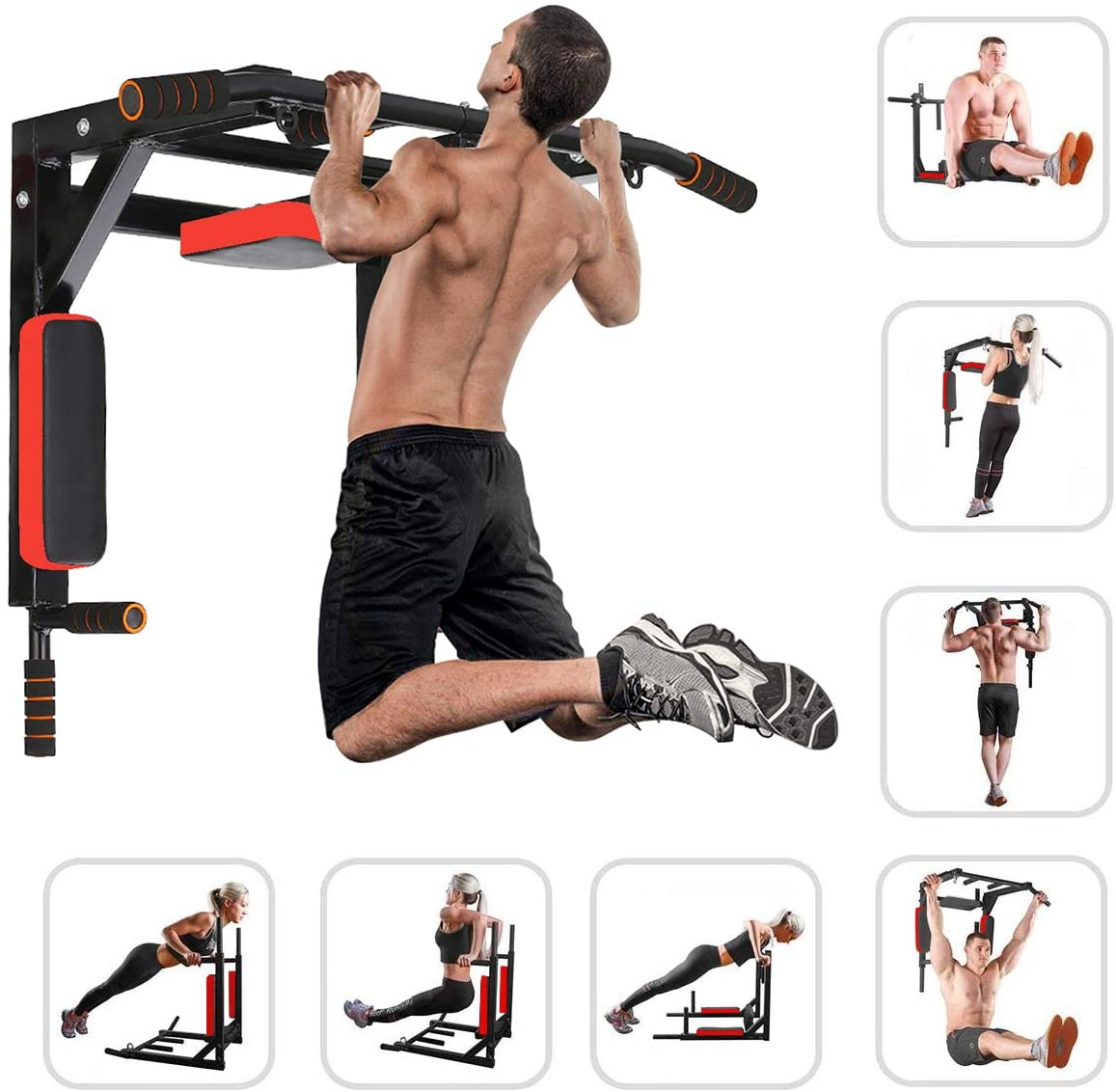 2 in 1 Pull Up Bar+ Dips Bar