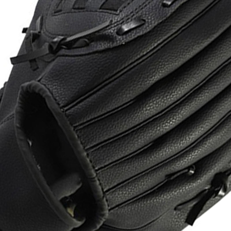 Outdoor Sports 2 Colors Baseball Glove Softball Practice Equipment Right Hand for Adult Man Woman Train,Black 11.5 Inch