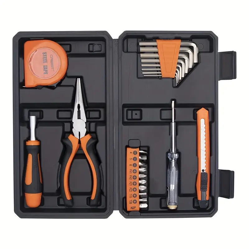 15Pcs/23Pcs Repair Tool Kit Manual Tool Box Set Hardware Tool Multifunctional Home Repair Household Combination,