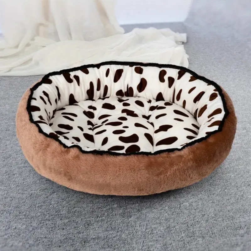 Winter Warmth Pet Bed for Deep Sleep, All-Season Universal Cat and Dog Nest,Cozy Cotton Material with Soft Filling