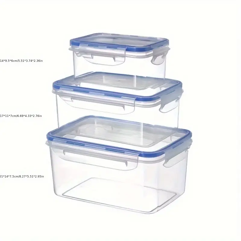 Airtight Food Storage Containers with Lids, Transparent Moisture-Proof