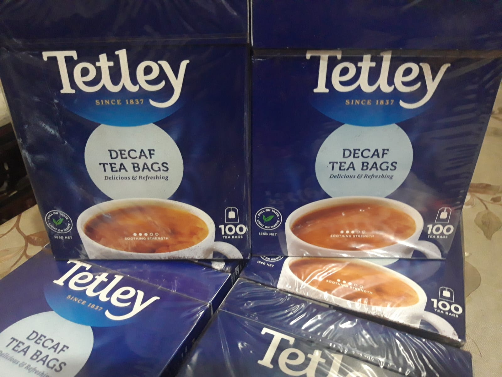 Tetley Decaf Tea Bags 100 pack / Decaf Tea Bags Box of 100