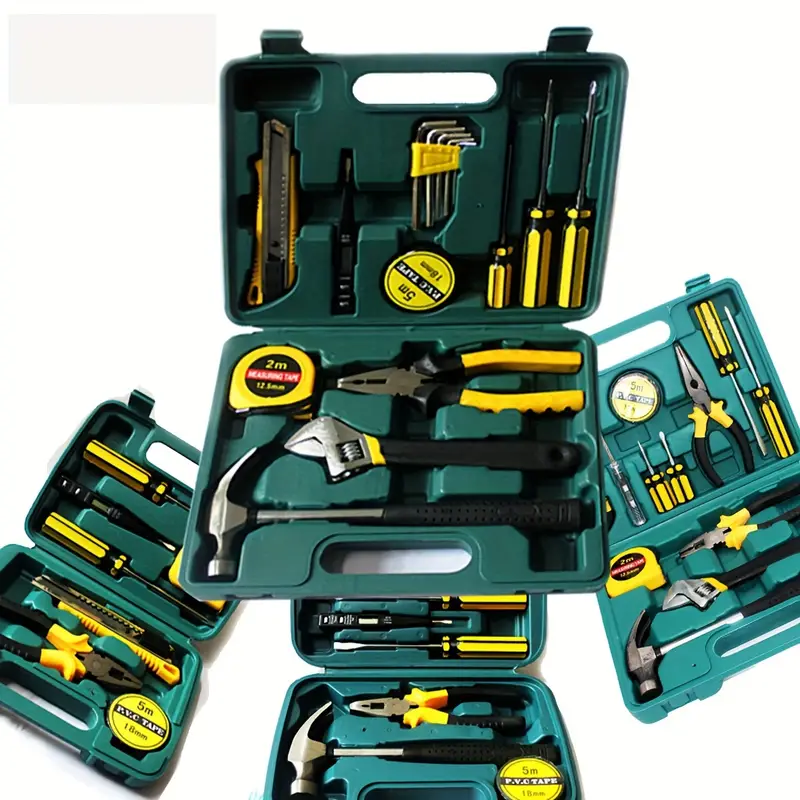 1Set Household Hardware Tool Combination Set Mini Portable Multi-Purpose Tool Box Pliers Screwdriver Multi-Purpose Combination