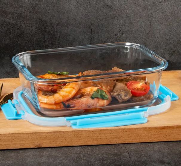 10pcs Set Glass Food Storage Containers Set With Leakproof Airtight Lids, Glass Meal Prep Containers, Lead-Free, Microwave, Oven,