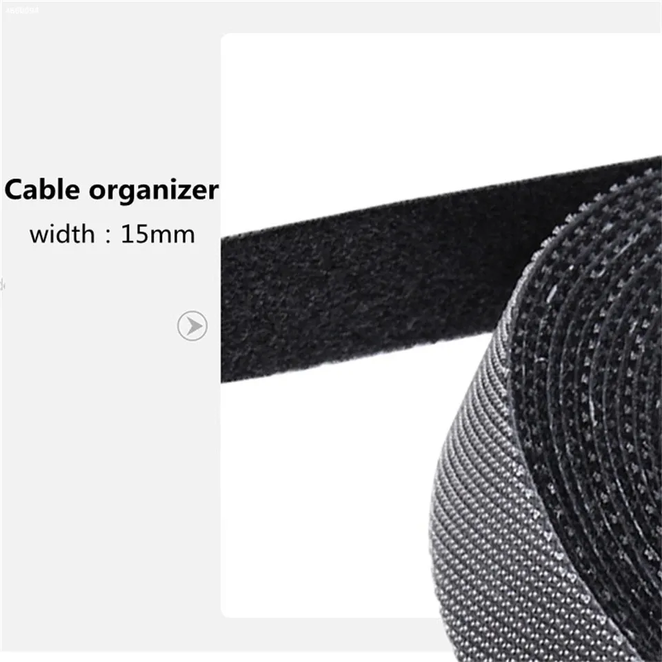 1m 3m 5m USB Cable Organizer Winder Cable Organizer Ties Mouse Wire Earphones Cable PC Cord Management Phone Hoop Tape Protector