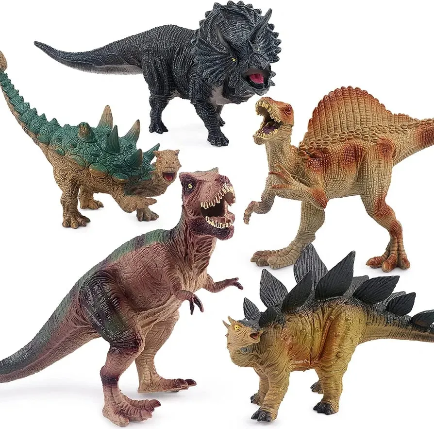 Toys | Animal toys | (6 Pcs ) Dinosaur animals toys for kids | Non toxic ,BPA free ,Durable ,High quality | Improve Educational skill 