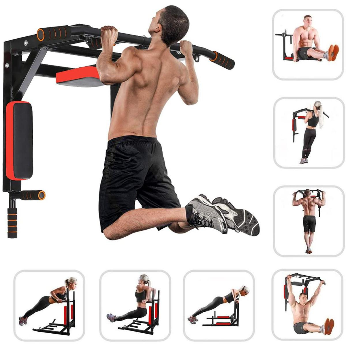 2 in 1 Pull Up Bar+ Dips Bar