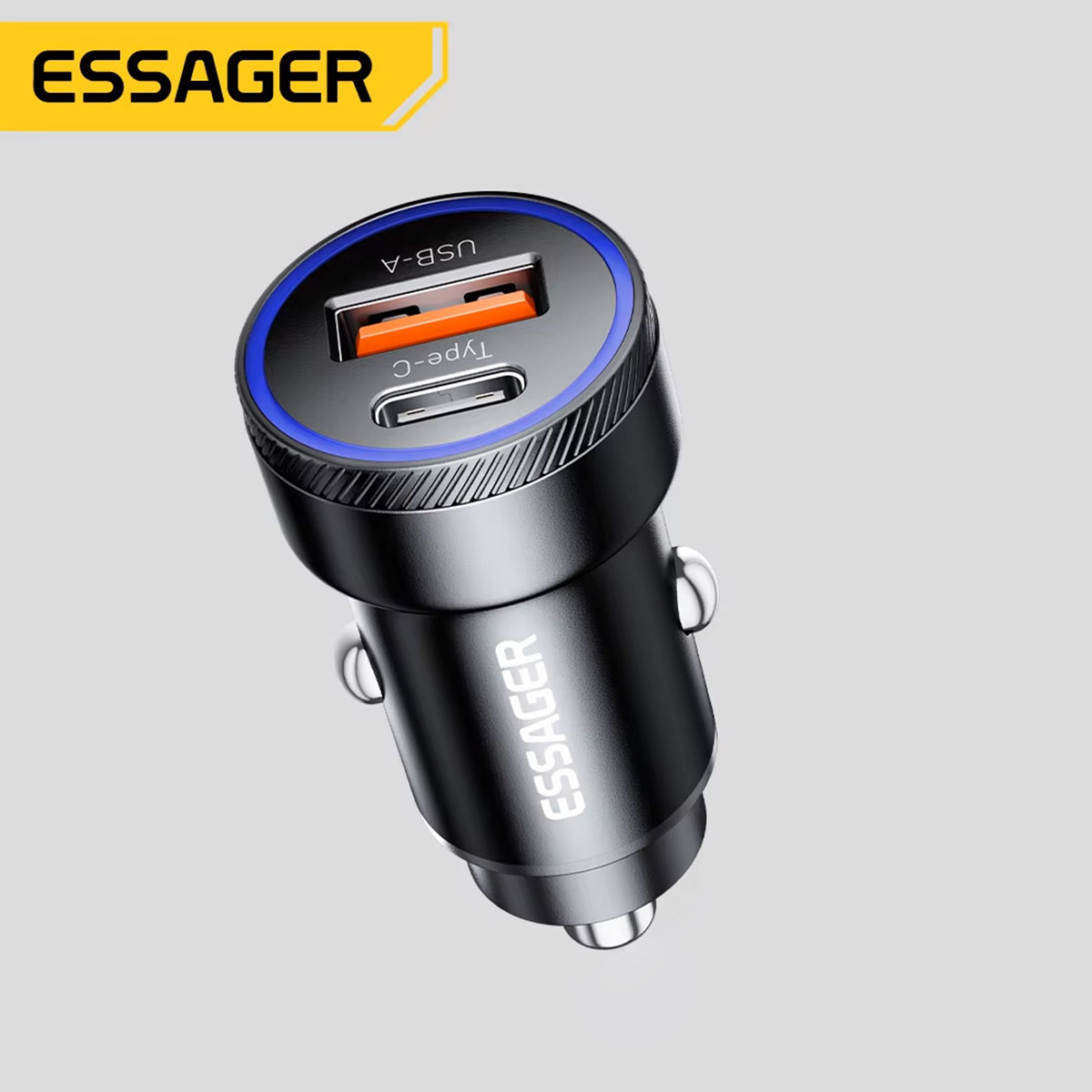 30W 5A QC PD 3.0 SCP USB Car Charger Quick Charge4.0 USB Type C Car Fast Charging For iPhone 12 13 Huawei Samsung Xiaomi