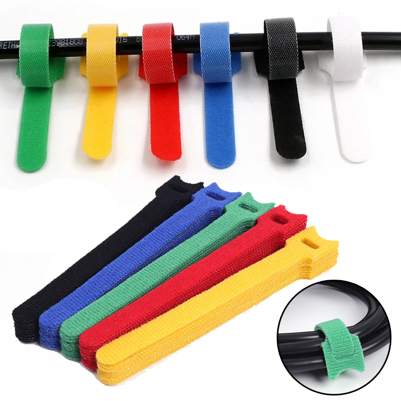 30PCS Nylon Reusable Releasable Cable Ties For Network Wire Charging Data Cord Earphone Mouse Line Fastener Management