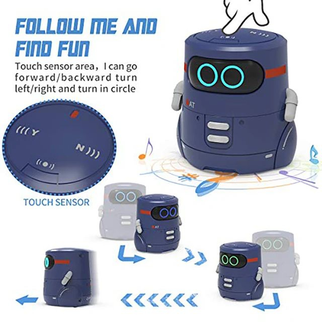 Smart Robot Toy For Kids Touch Functional Robot Present with Interactive Electronic Robot Toy With Dance Music Walking