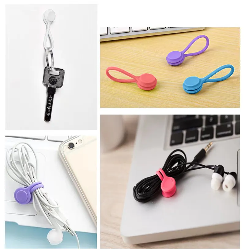 UMUST Silicone Magnetic Cable Tie Reusable Wire Organizer For Bundling And Securing Headphone Or Data Cables No Ratings